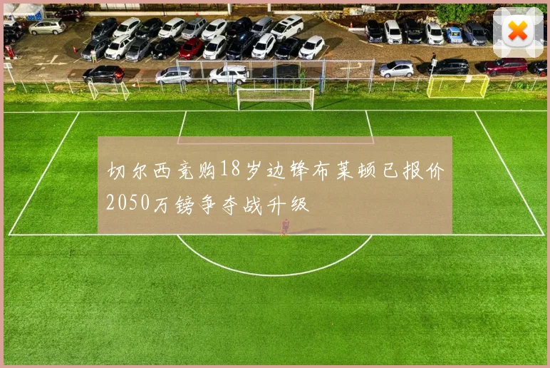 切尔西竞购18岁边锋布莱顿已报价2050万镑争夺战升级